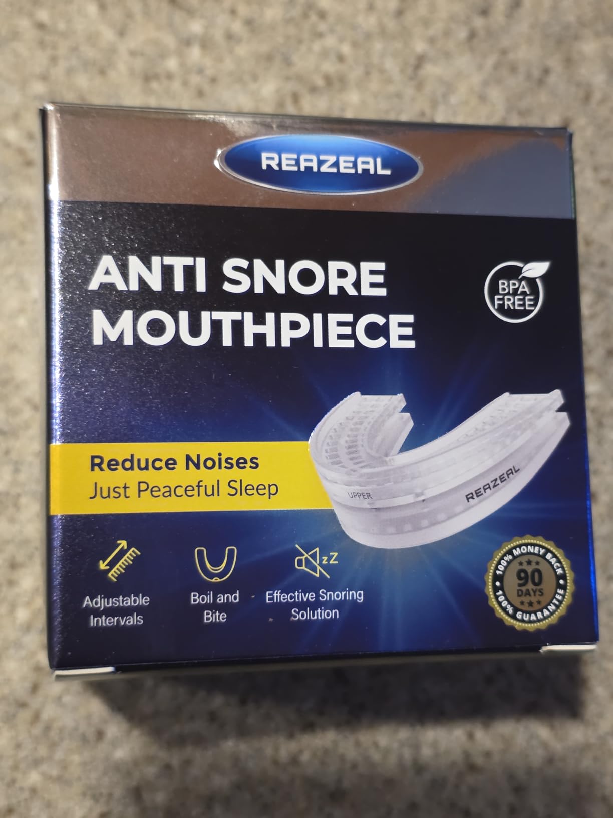 Anti Snore Mouthpiece - Adjustable Intraoral Device Designed to Help Reduce Snoring (1 Pack) customer photo 1