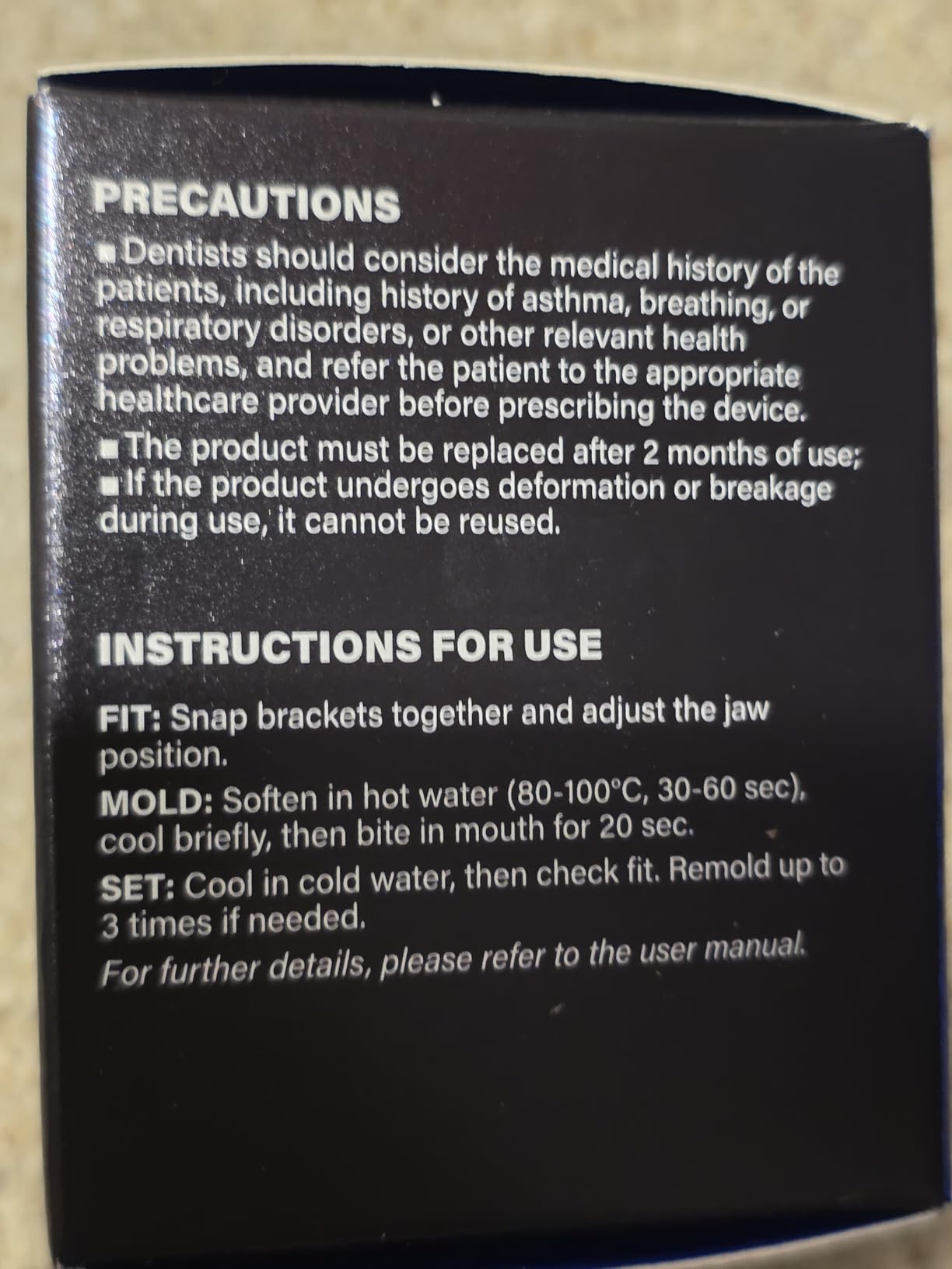 Anti Snore Mouthpiece - Adjustable Intraoral Device Designed to Help Reduce Snoring (1 Pack) customer photo 2