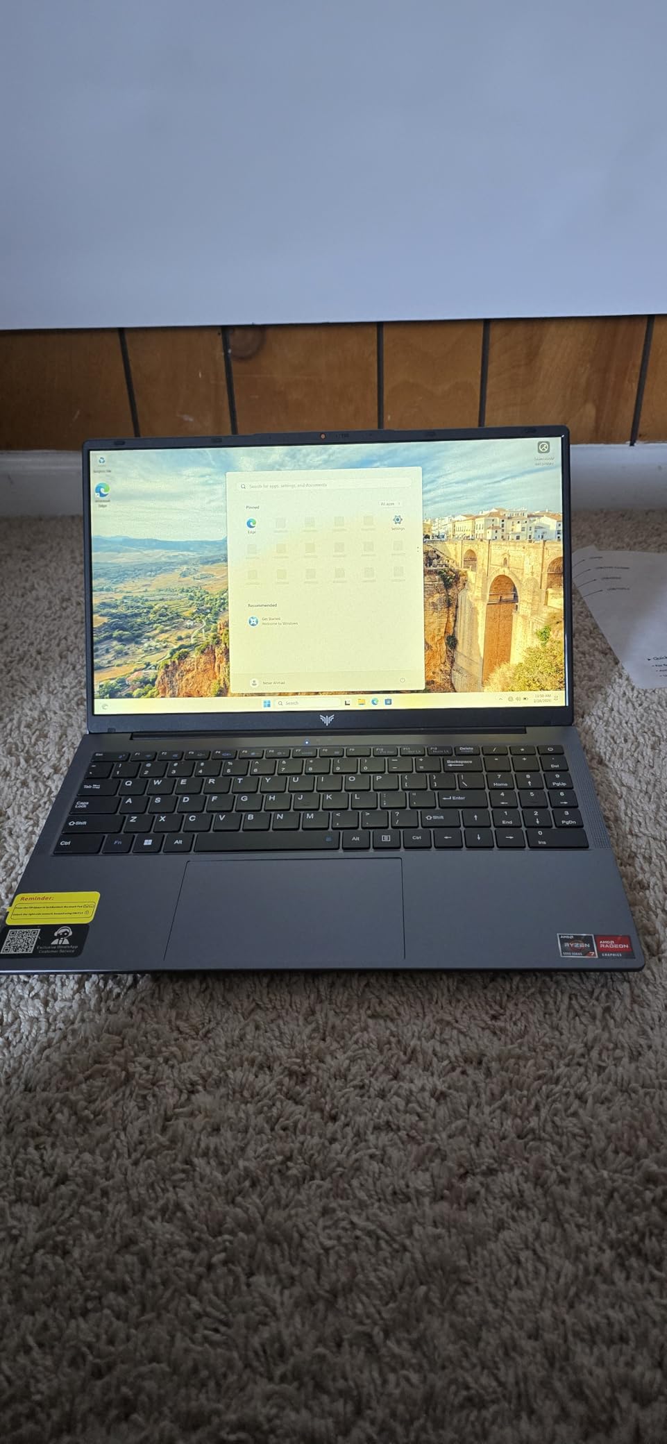 MALLRACE Light Gaming Laptop, AMD Ryzen 7 Laptop (Up to 4.3GHz, 8C/16T) with 16GB DDR4 RAM 512GB SSD, AMD Radeon Graphics, WiFi 6, 15.6 inch IPS Display, Webcam, Windows 11 Laptop Computer for Video Editing customer photo 2