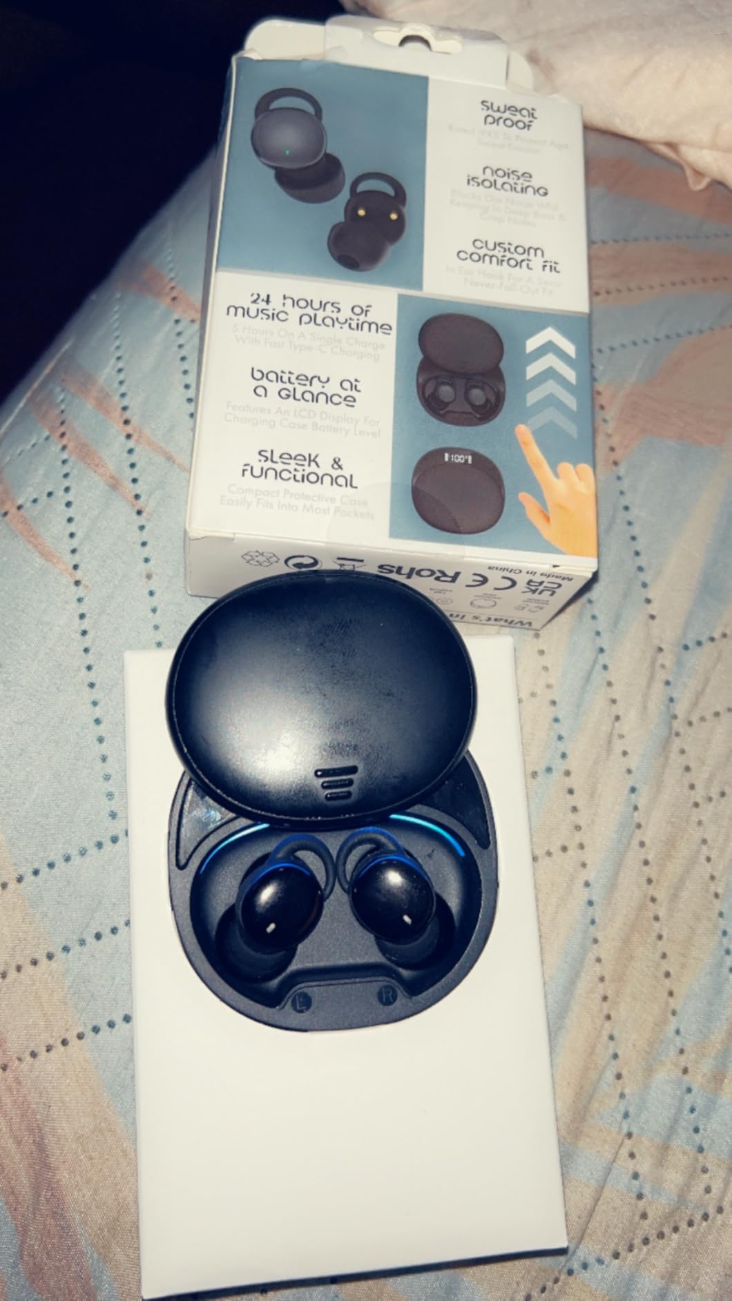 T33 Sleep Earbuds, Bluetooth 6.0 Noise Cancelling Sleep Headphones for Side Sleepers, ANC Up to 98%, Sleep Mode, 48H Playtime, Small Earbuds Comfort Fit for Sleeping, Travel, Work, Black customer photo 2