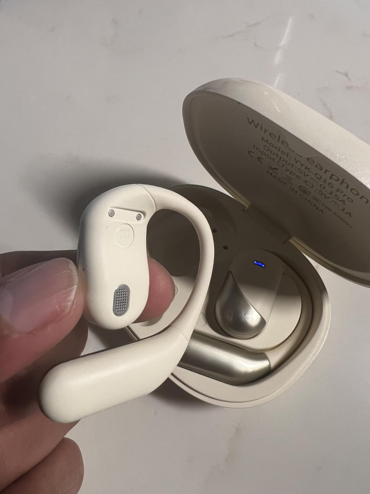 Real-Time AI Translation Earbuds 188 Languages Translator Earphones, Audifonos Traductores Ingles Espanol, Bluetooth 6.1, OWS Open Ear & LCD Touch, Translating Device for Travel Meetings Learning customer photo 1