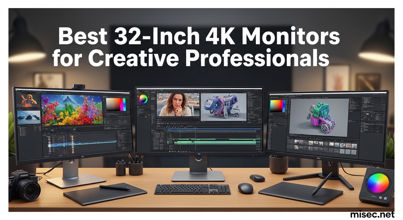 Best 32-Inch 4K Monitors for Creative Professionals
