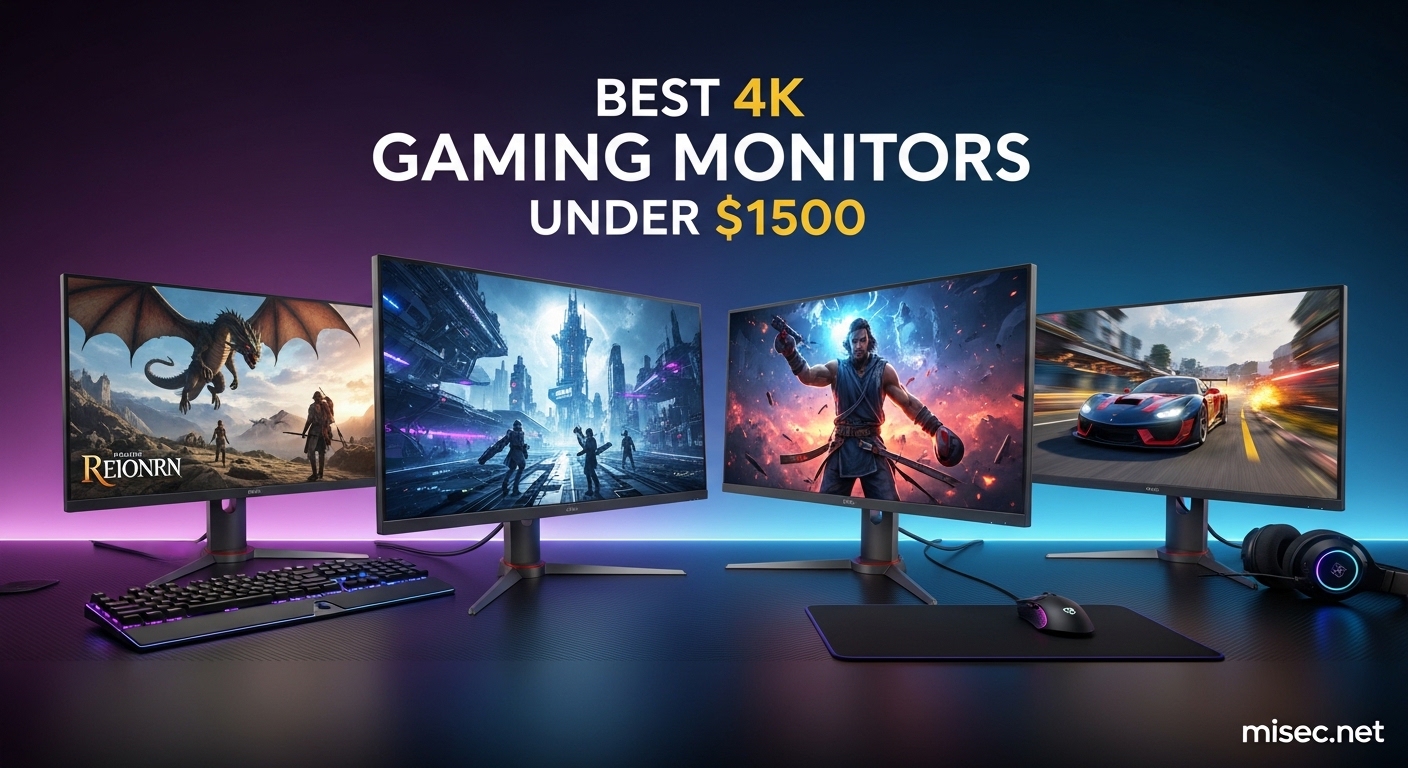 Best 4K Gaming Monitors Under $1500