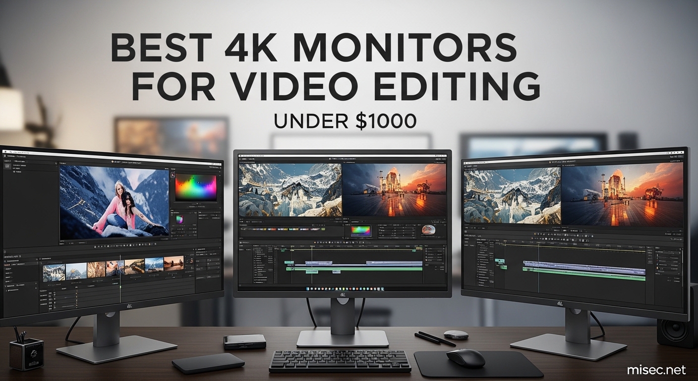 Best 4K Monitors for Video Editing Under $1000