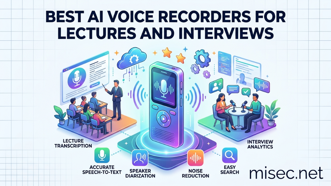 Best AI Voice Recorders for Lectures and Interviews