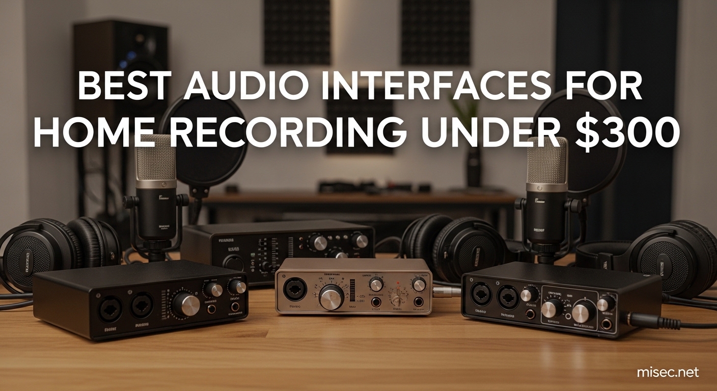 Best Audio Interfaces for Home Recording Under $300