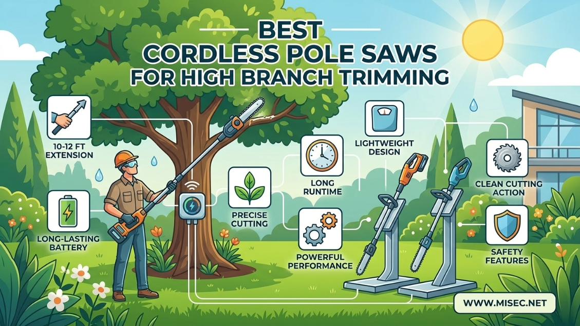 Best Cordless Pole Saws for High Branch Trimming
