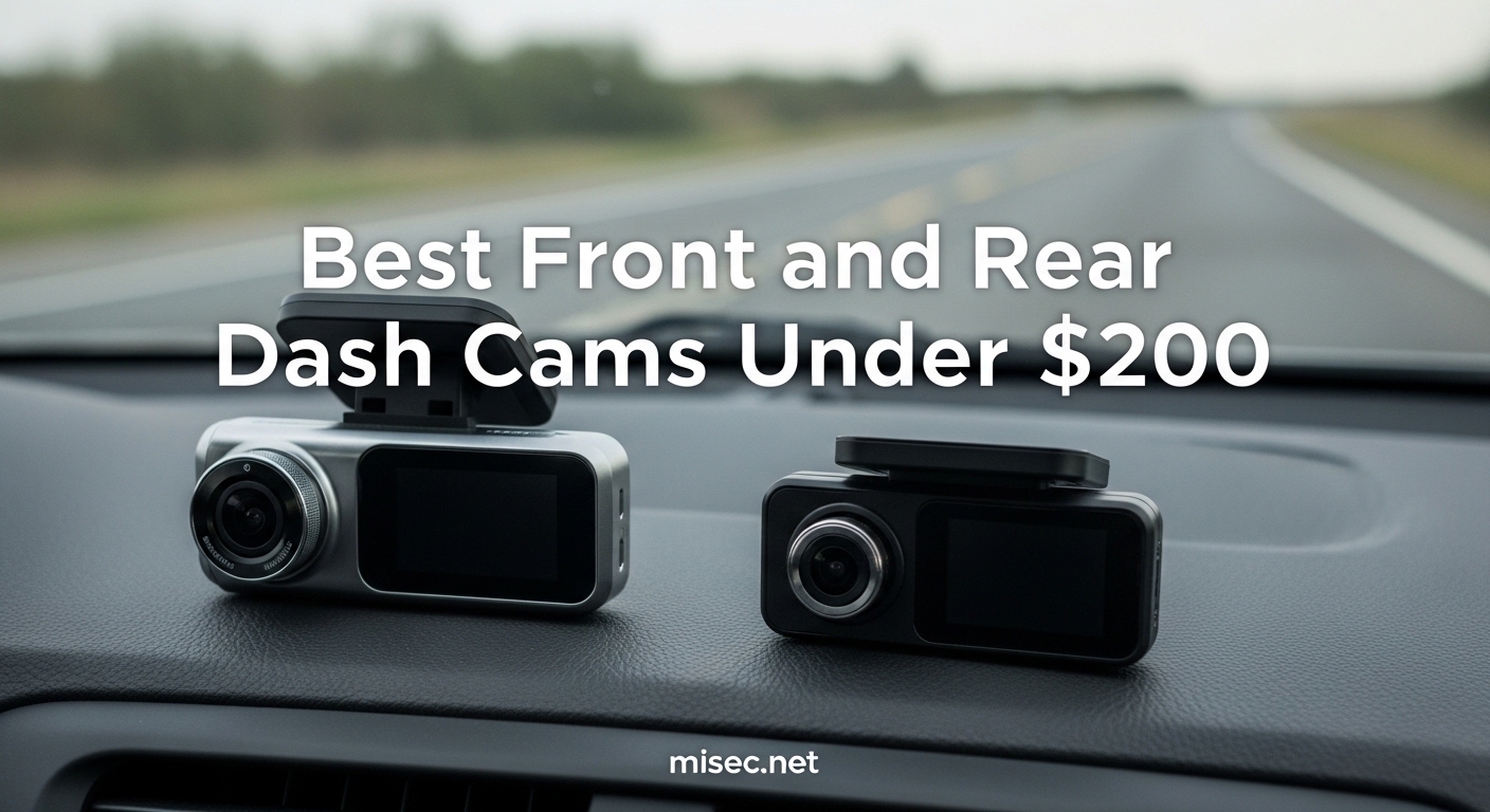 Best Front and Rear Dash Cams Under $200