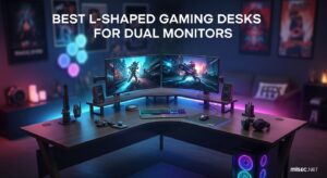 Best L-Shaped Gaming Desks for Dual Monitors