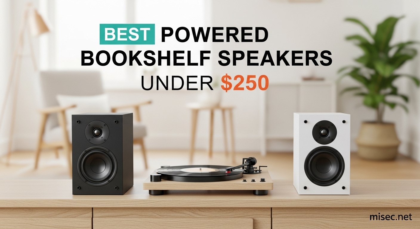 Best Powered Bookshelf Speakers Under $250