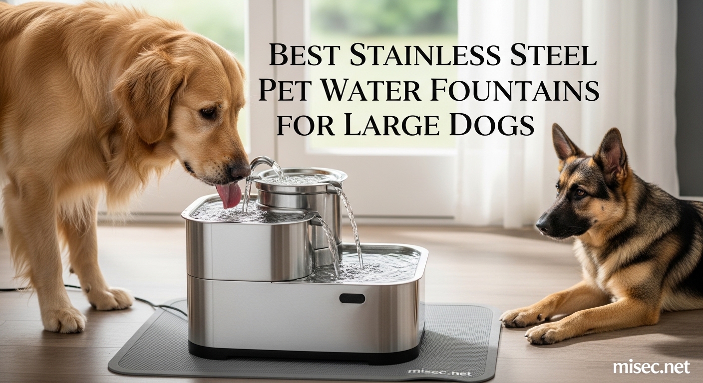Best Stainless Steel Pet Water Fountains for Large Dogs