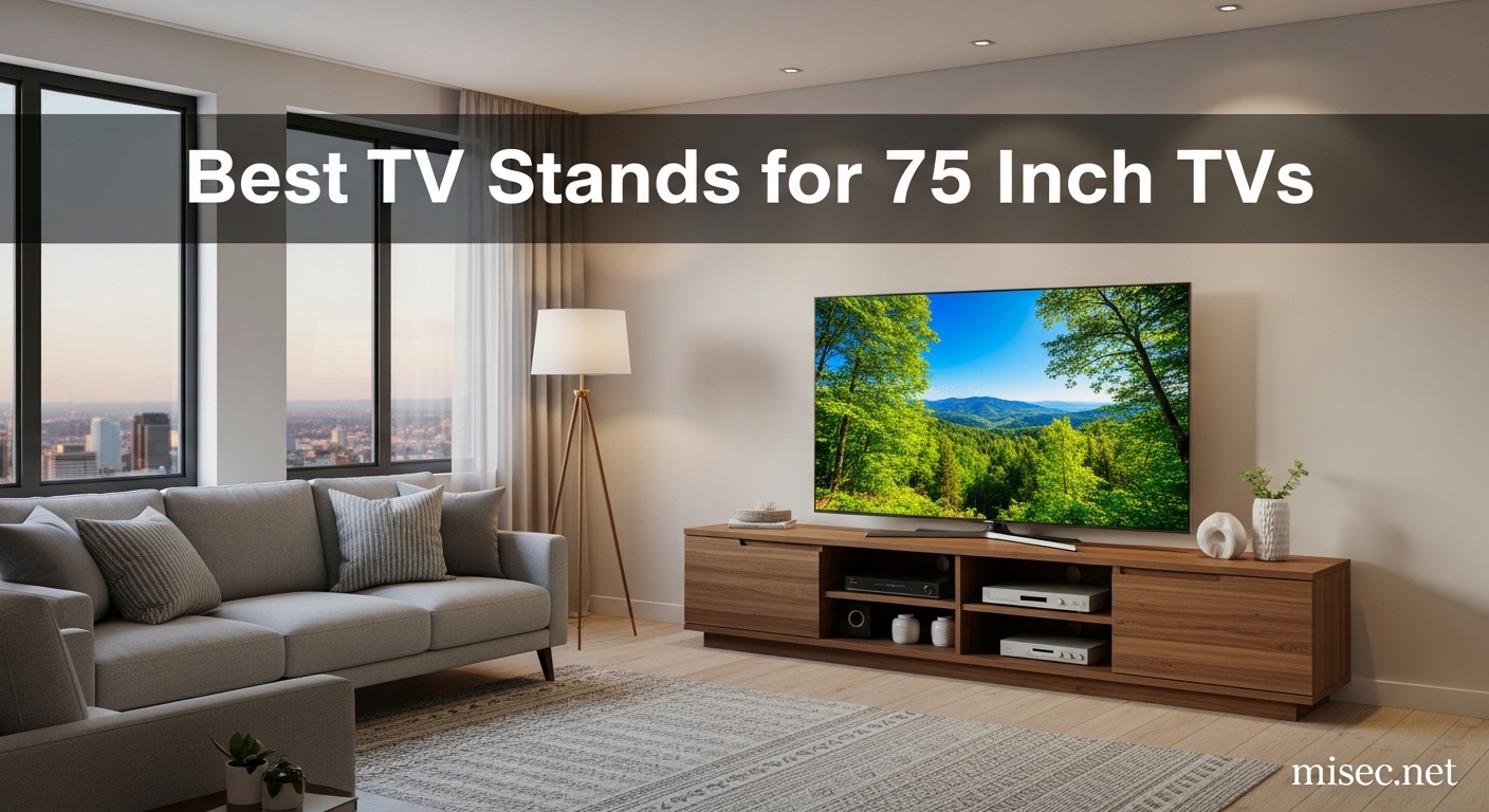Best TV Stands for 75 Inch TVs