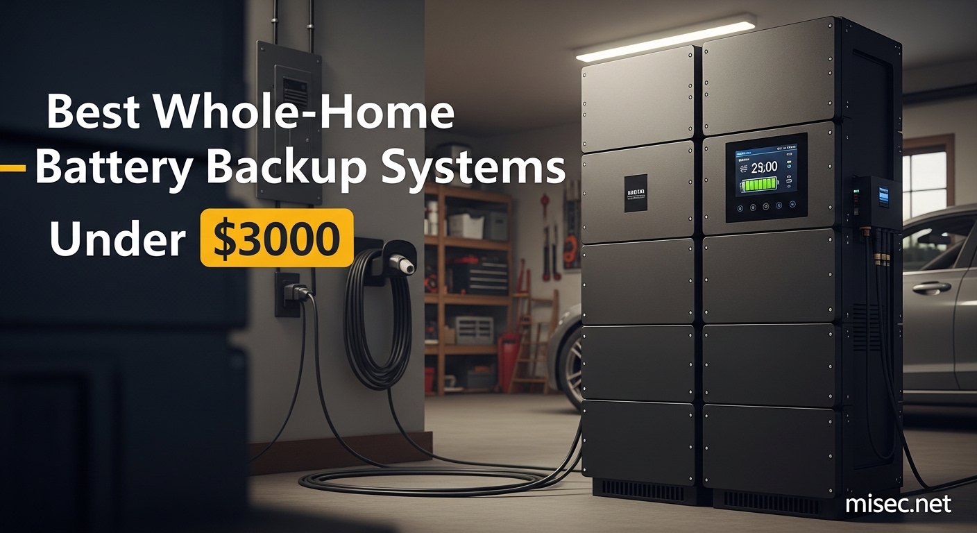Best Whole-Home Battery Backup Systems Under $3000