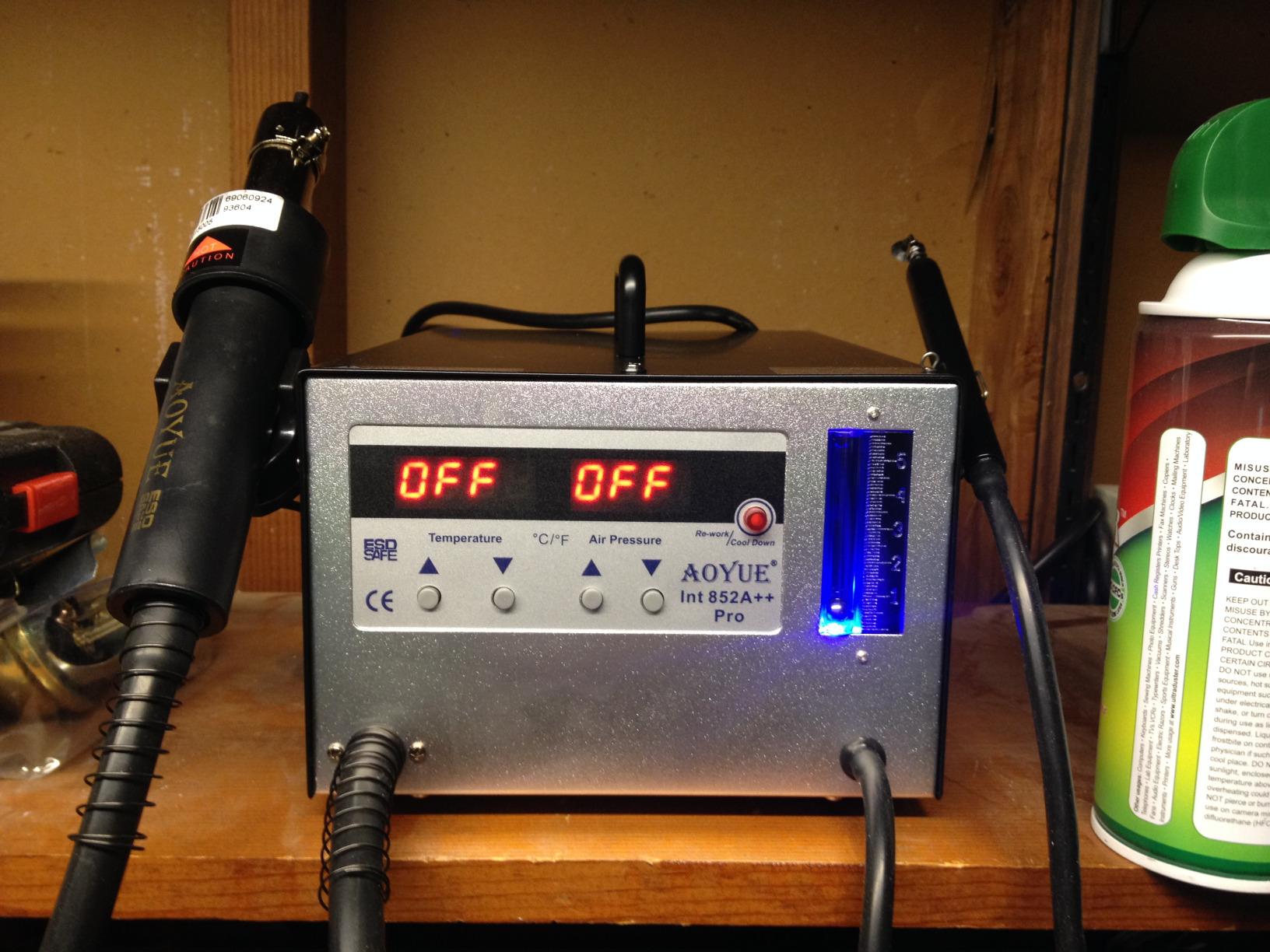Aoyue 852A ++ Pro SMD Digital Hot Air Rework Station with Vacuum Pickup Tool customer photo 1