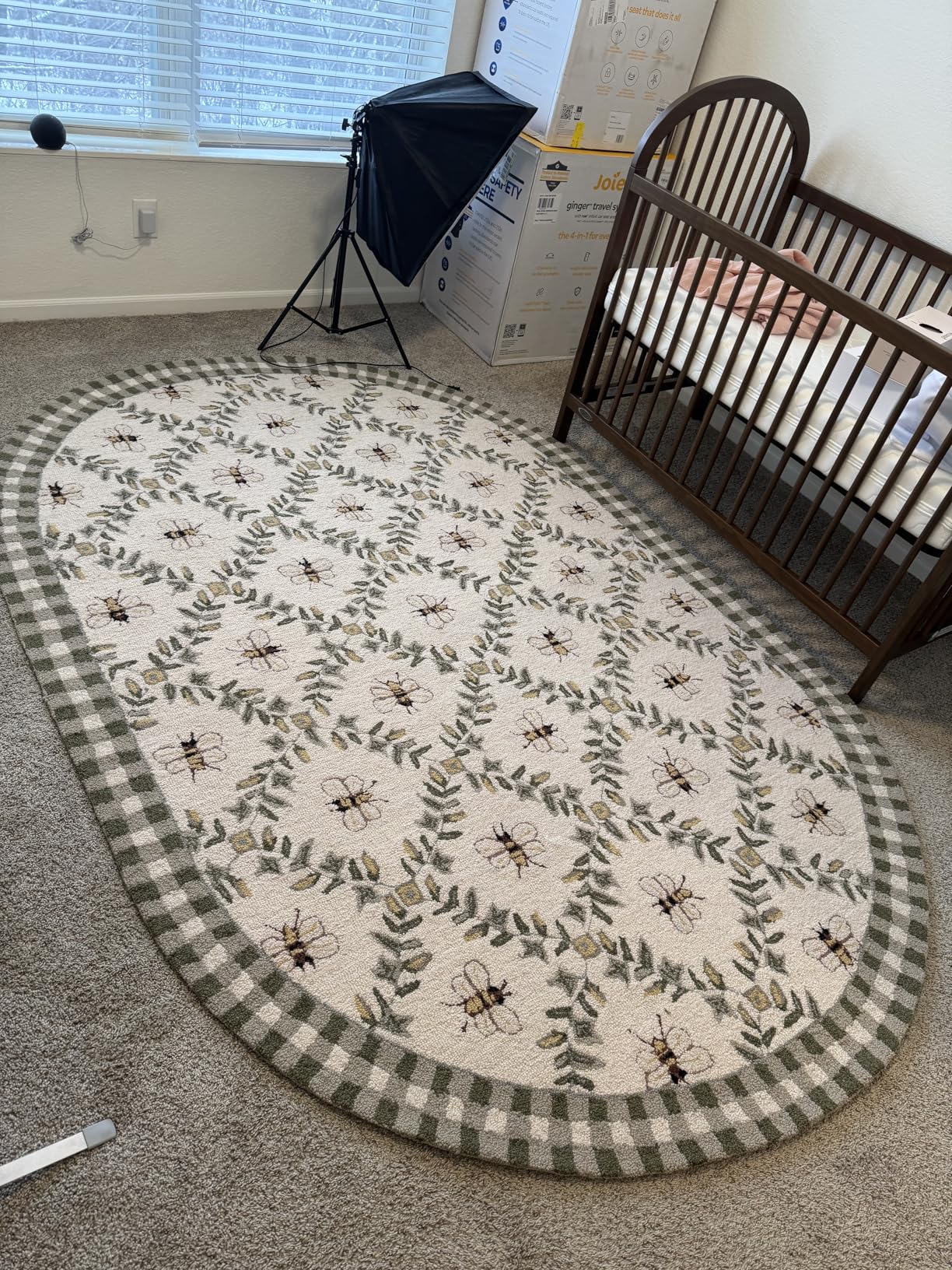 SAFAVIEH Area Rug 8x10 - Chelsea Collection - Large - Ivory & Blue, Hand-Hooked Wool, French Country Design, Ideal for Living Room, Bedroom, Office, Dining Space (HK55D) customer photo 1