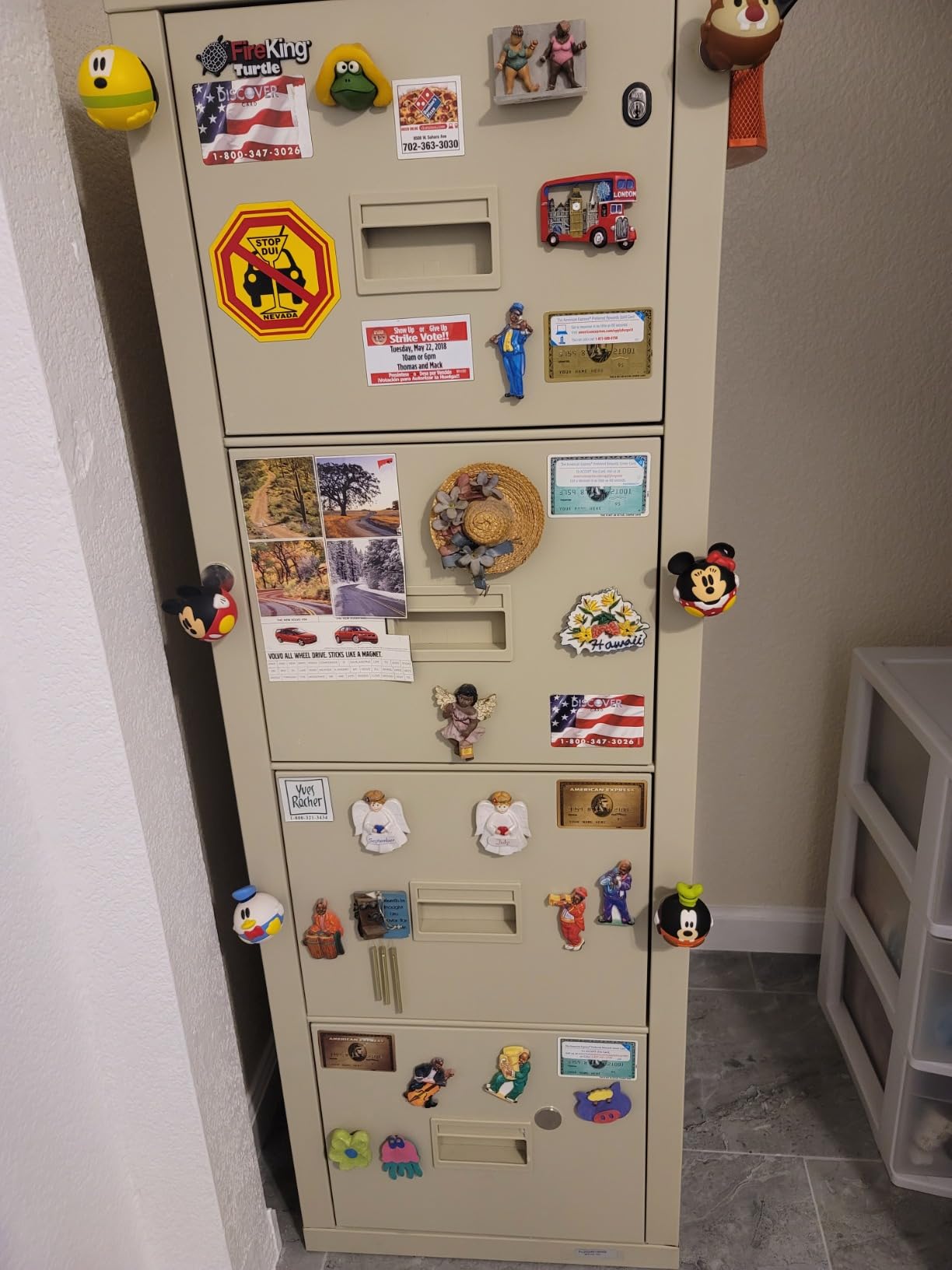 FireKing Fireproof Vertical File Cabinet, 4 Legal Sized Drawers, 52.75in H, Made in The USA, 21 W x 31 D, (42131CPA) customer photo 1