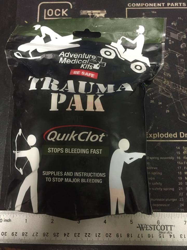 Adventure Medical Kits Trauma Pak First Aid Kit with QuikClot Sponge, black, one size (2064-0292) customer photo 1