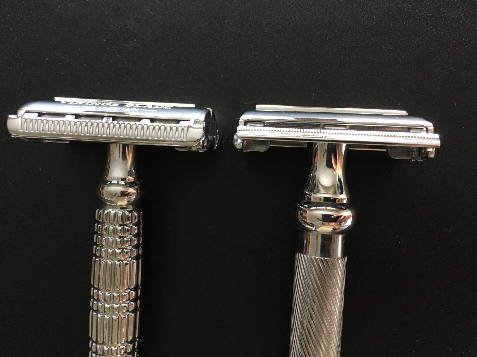 Parker 99R Chrome Long Handle Heavyweight Butterfly Open Double Edge Safety Razor for Men | 5 Parker Premium Platinum Double Edge Razor Blades Included | Iconic Brand customer photo 2
