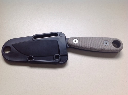 ESEE Knives Izula-II Fixed Blade Knife, Micarta Handle, Molded Sheath, Clip Plate (Black) customer photo 2