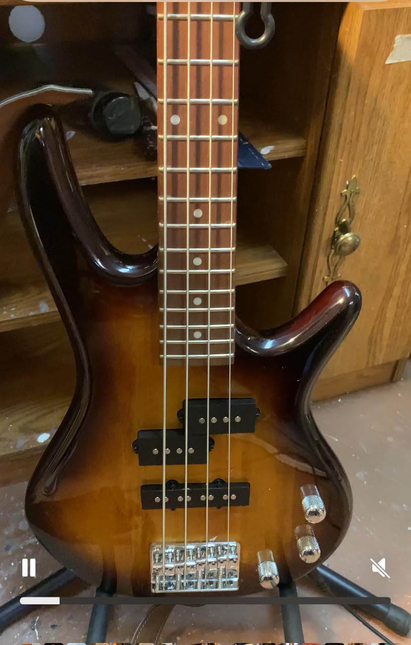 Ibanez GSRM20 SLB Starlight Blue Mikro Compact 4-String Electric Bass Guitar customer photo 1