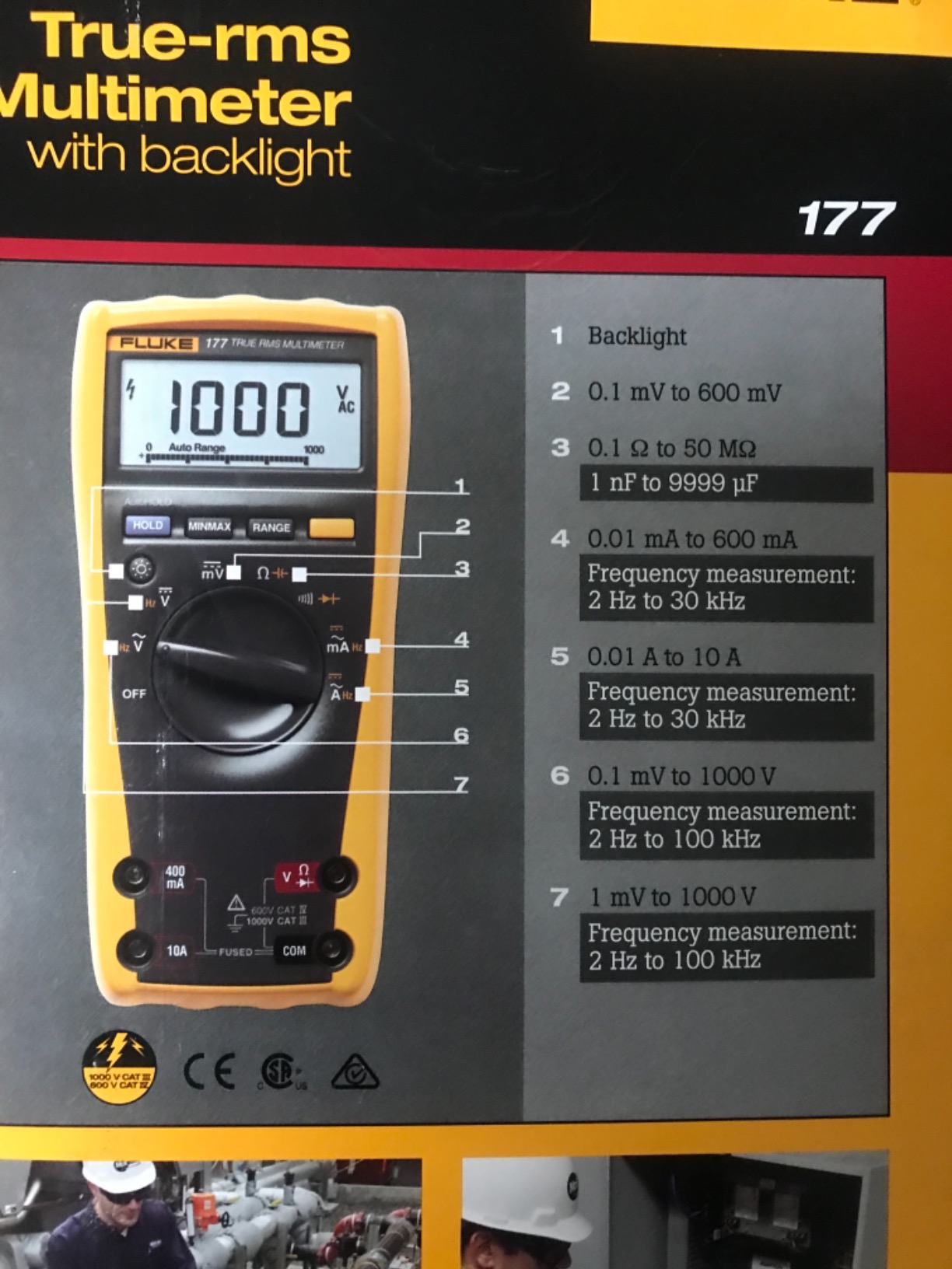 Fluke 177 True-RMS Digital Multimeter customer photo 1