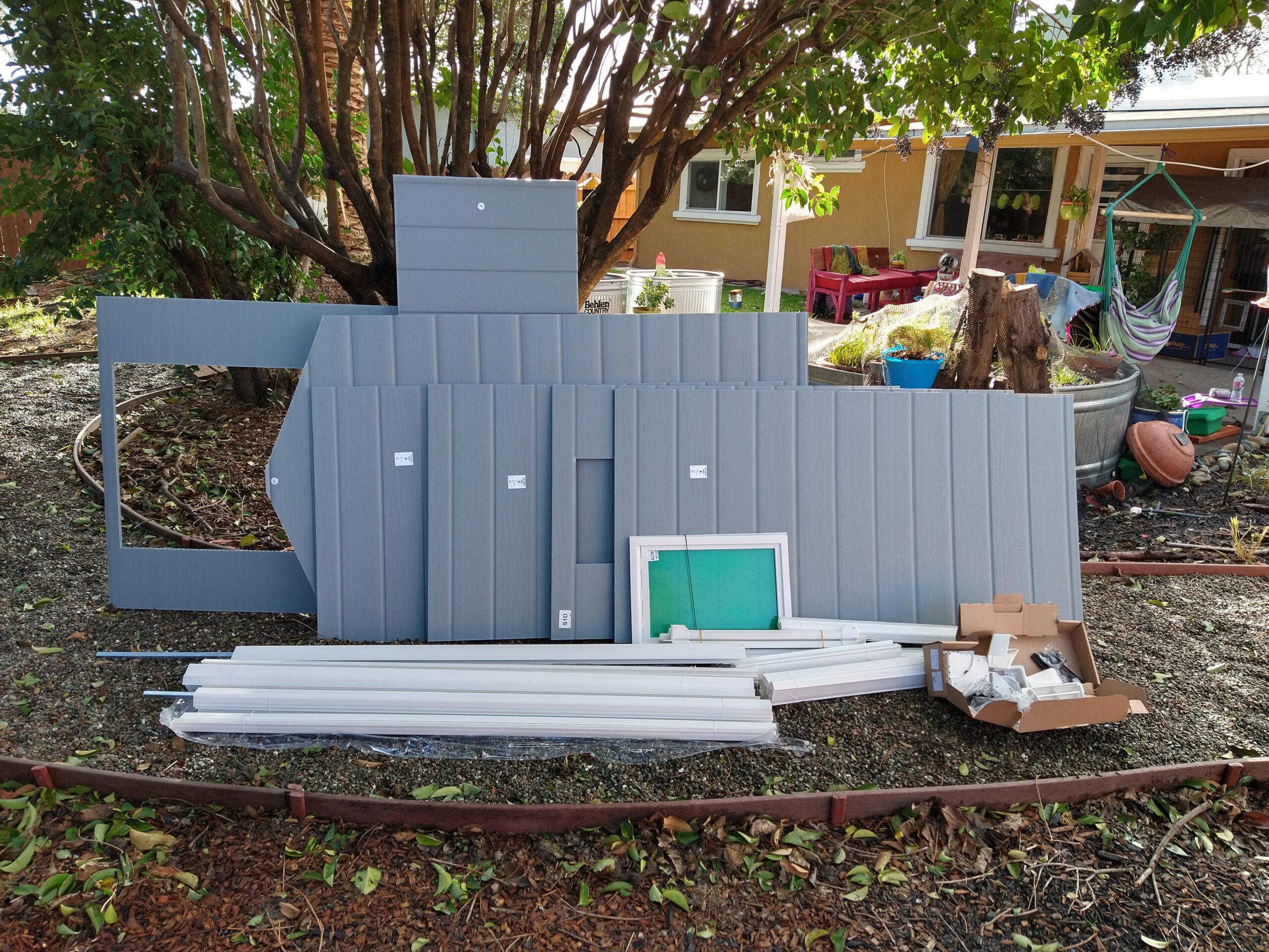 Keter Manor 4x6 Resin Outdoor Storage Shed Kit - Perfect to Store Patio Furniture, Garden Tools, Bike Accessories, Beach Chairs and Lawn Mower, Grey & White customer photo 1