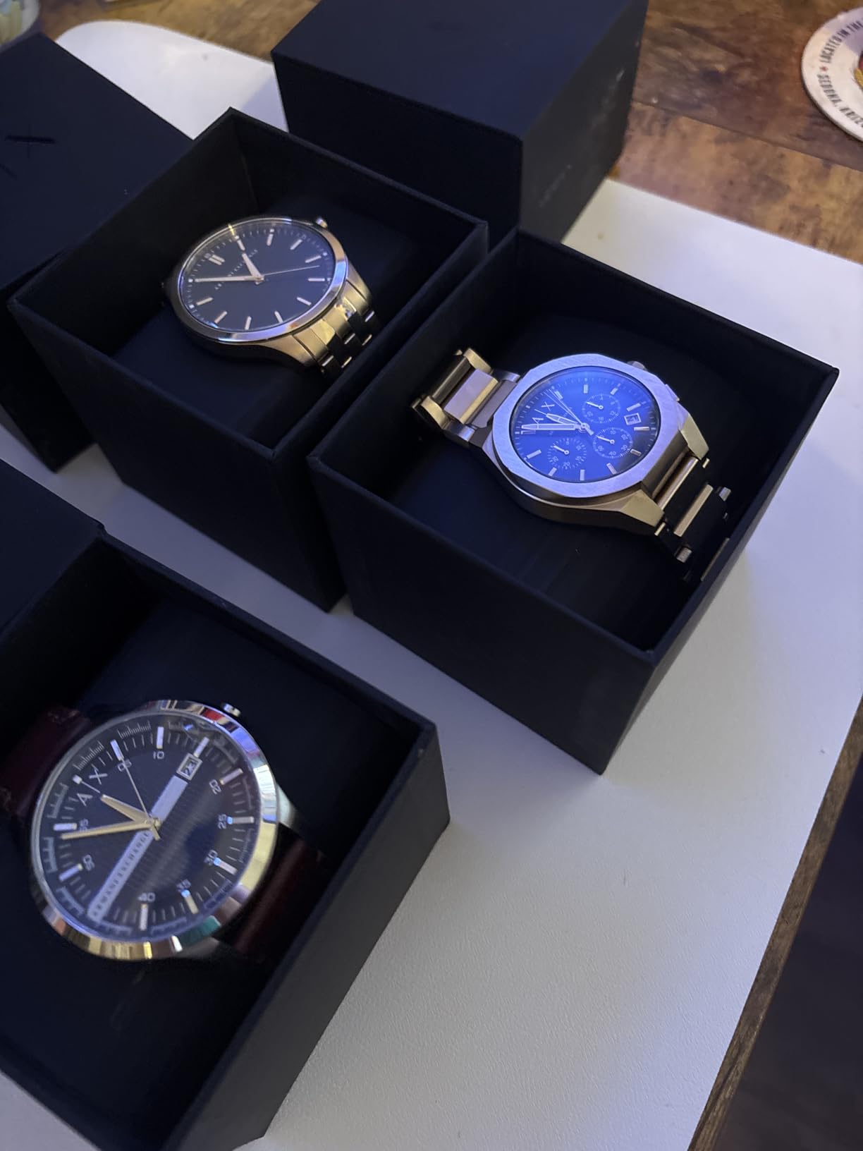 A|X Armani Exchange Men's Watch, Three-Hand Stainless Steel Watch for Men customer photo 1