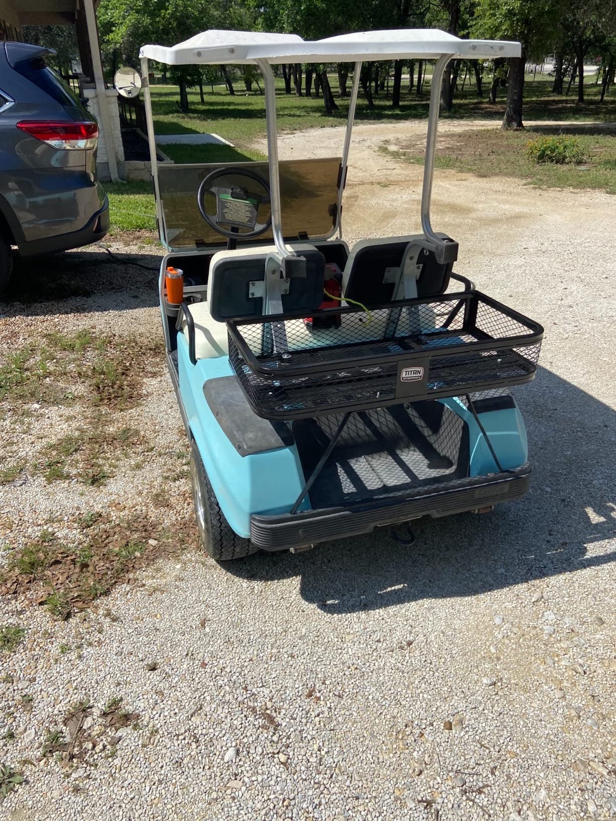 Titan Ramps Universal ATV/UTV Front Cargo Basket Rack with 100 Pound Capacity and Steel Construction for Carrying Buckets, Coolers, or Gear customer photo 1
