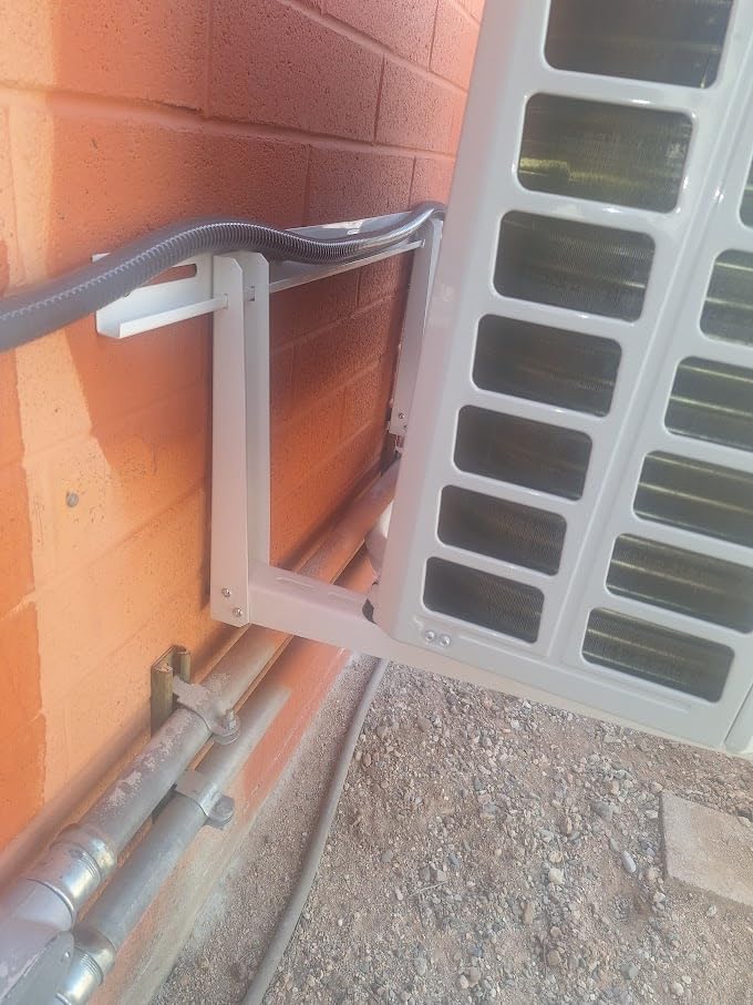 DuctlessAire Outdoor Wall Bracket - Mini Split Mounting Bracket - Ductless Air Conditioner Wall Mount - Mini Split AC/Heating System Accessories for Window AC, HVAC, Heat Pump & More (9000-36000 BTU) customer photo 1
