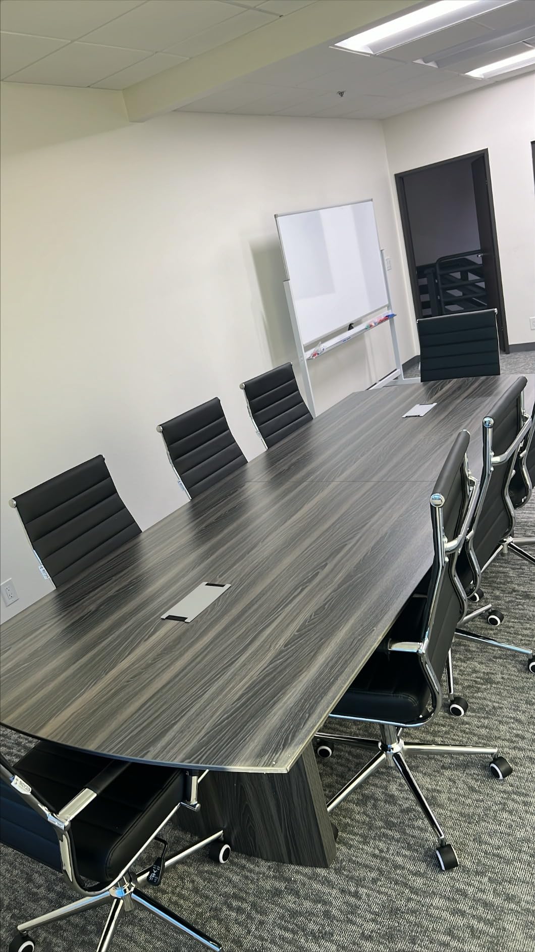 Safco Medina Modern Office Conference Meeting Room Table, 10', Gray Steel customer photo 1
