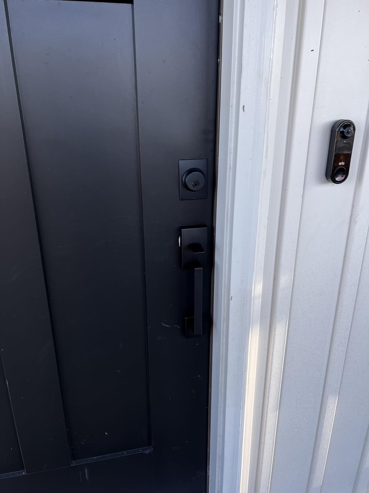 Schlage FE285 CEN 619 LAT CEN Century Front Entry Handleset with Latitude Lever, Lower Half Grip, Satin Nickel customer photo 1
