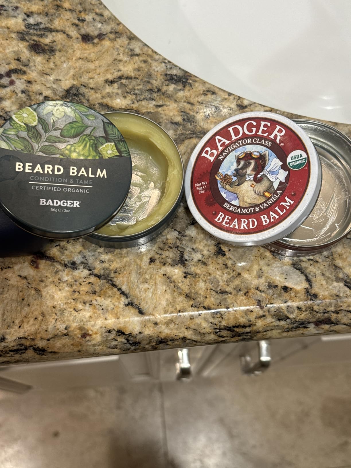 Badger Beard Grooming Kit, Organic Beard Oil Bottle + Organic Beard Balm Tin, Subtle Masculine Scent, Organic Mens Beard Care for Healthy Beard Growth, 2-Pack customer photo 1