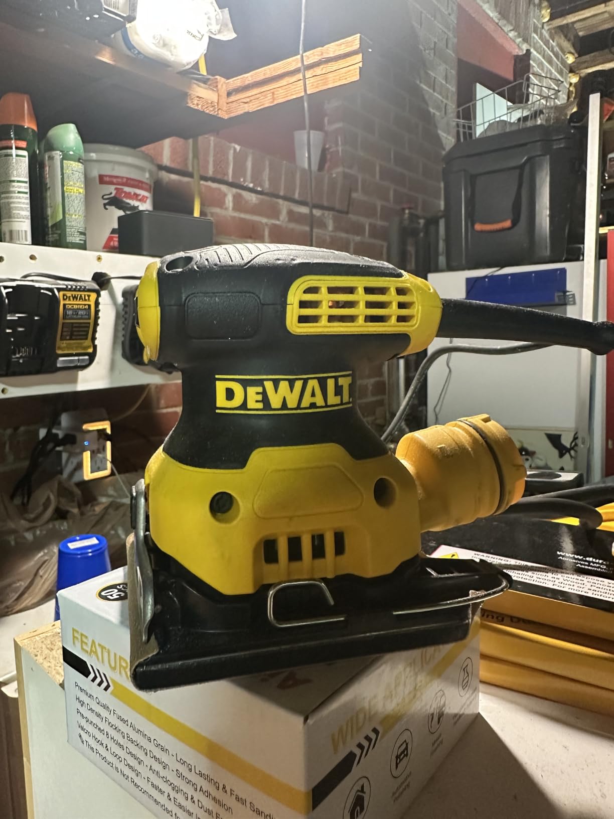 DEWALT Electric Sander, 1/4 Sheet, 14,000 OPM (DWE6411) customer photo 1