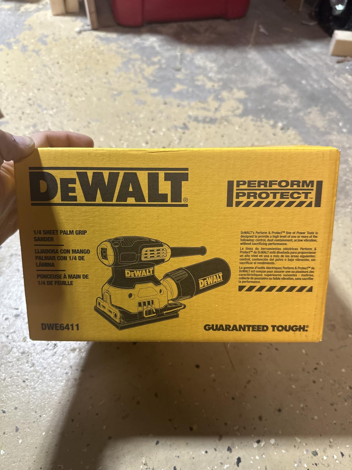 DEWALT Electric Sander, 1/4 Sheet, 14,000 OPM (DWE6411) customer photo 2