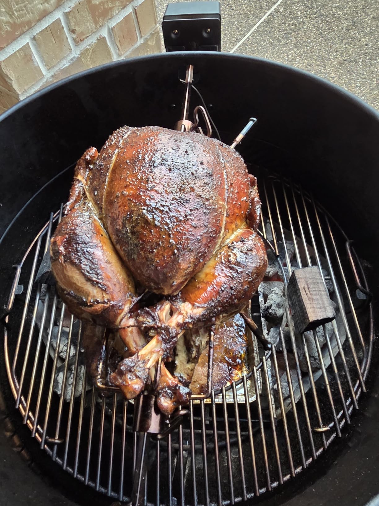 onlyfire Stainless Steel Rotisserie Ring Kit for Weber 22 Inch Charcoal Kettle and Other Similar Grills customer photo 1