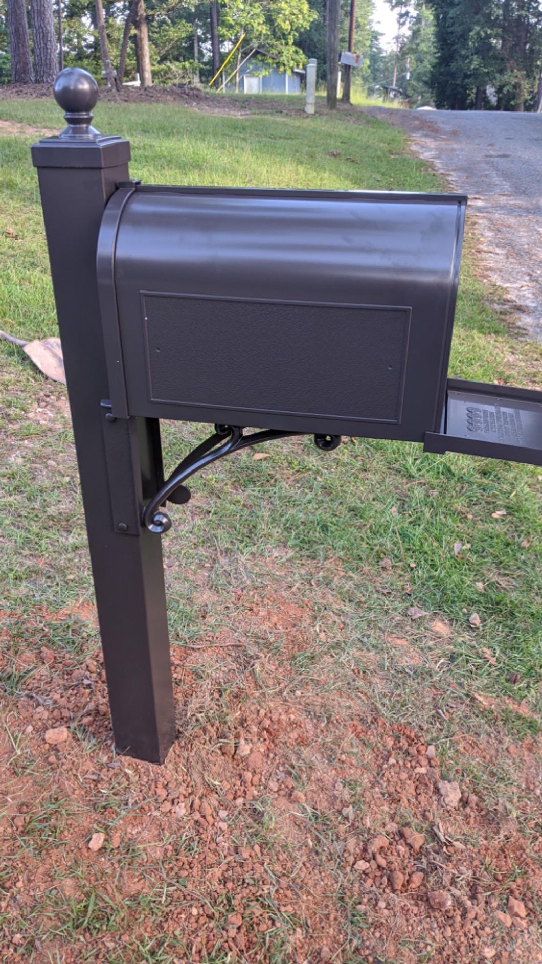 Whitehall Products Deluxe Mailbox Package, Aluminum, French Bronze - Includes Side Plaques customer photo 1