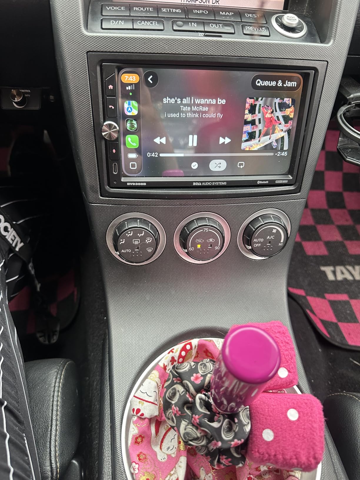 BOSS Audio Systems BVB9358RC Car Stereo - Wireless CarPlay Android Auto, Double Din, 7 Inch Touchscreen, Bluetooth, NO CD DVD Player, AM/FM Radio Receiver, Backup Camera, A/V Input, USB customer photo 1
