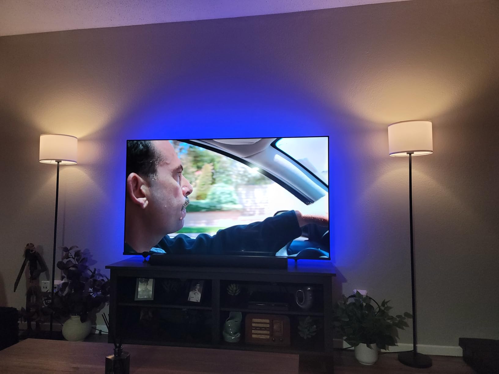 USB TV Backlight LED Strip Lights Kit for 24 to 60 inches Smart TV Sony LG Monitor, HDTV Wall Mount Stand Work Space Gaming Room Decor, LED Bias Ambient Mood Lighting customer photo 2