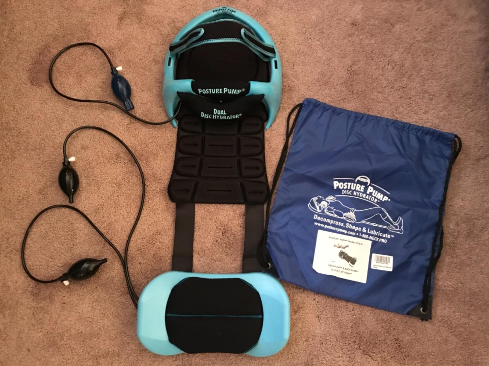 Posture Pump® Dual Deluxe Full Spine Traction Device Cervical and Lumbar Decompression System Spine Alignment Therapy Tool Posture Corrector for Neck & Lower Back Pain Model 4100-D customer photo 2