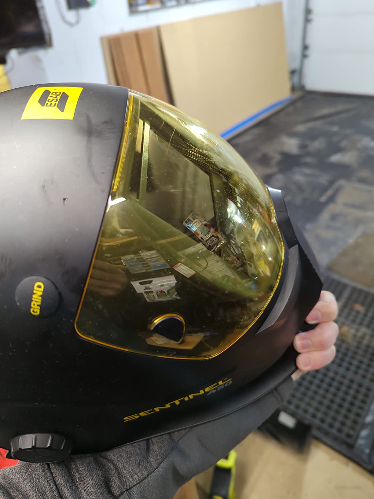 ESAB Sentinel A50 Auto Darkening Welding Helmet with Color Touch Screen Controls customer photo 1