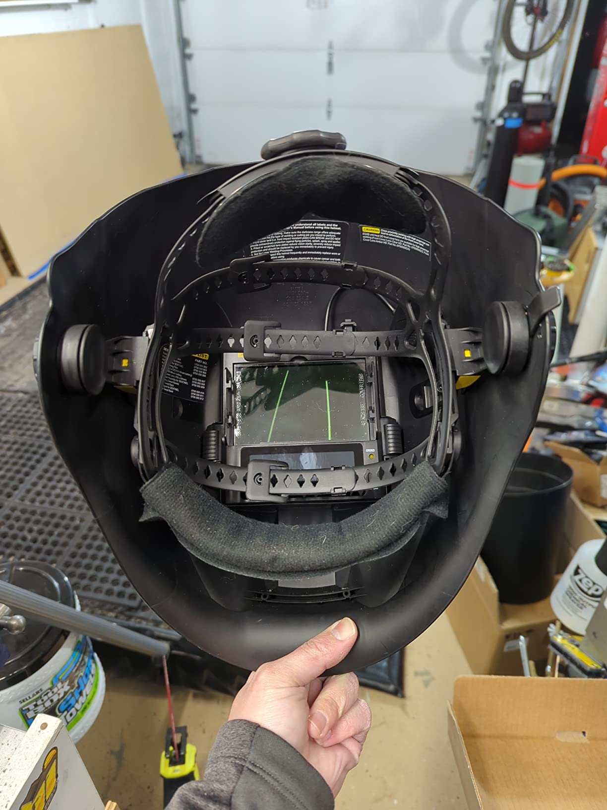 ESAB Sentinel A50 Auto Darkening Welding Helmet with Color Touch Screen Controls customer photo 2