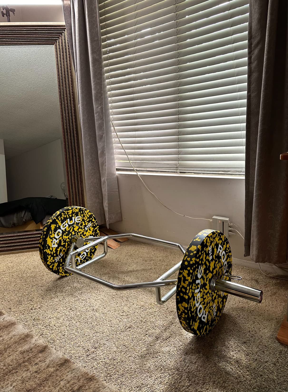 Titan Fitness Hex Trap Bar, Olympic Weightlifting Barbell, Rated 500 LB, Knurled Grips customer photo 1