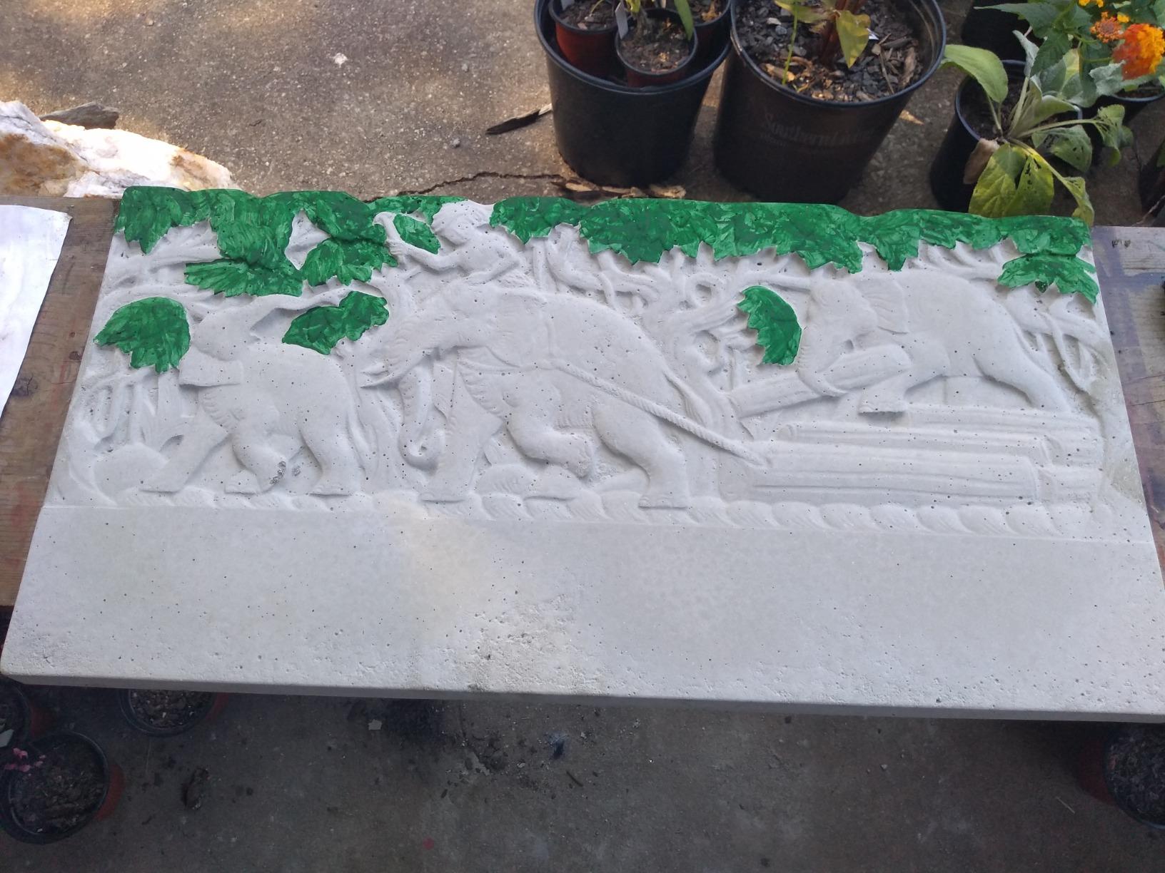 SvitMolds Concrete Mold DIY Sold 1 pcs Edge Stone Mold Elephant Border Mould ABS Plastic Concrete Cement Fence #BR13 customer photo 1