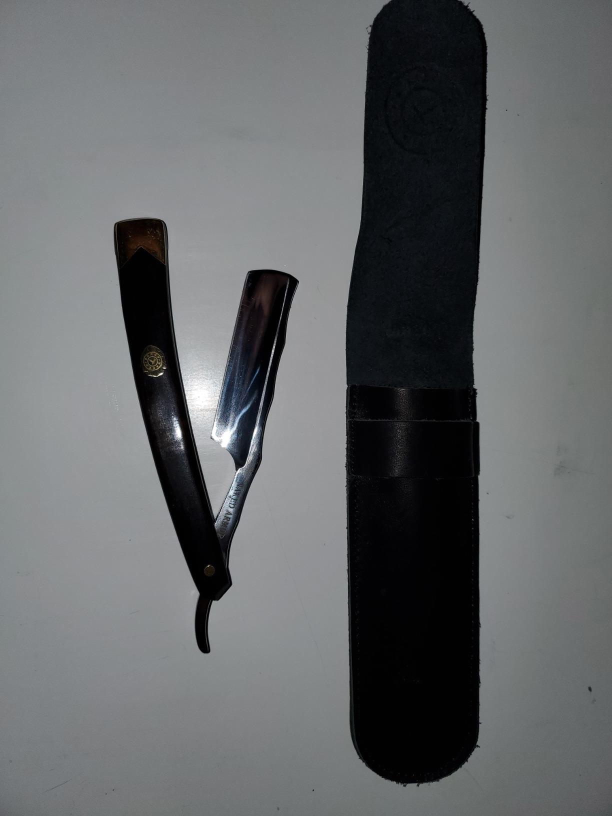 Naked Armor Luxury King Arthur Straight Razor - Shave Ready 7/8
