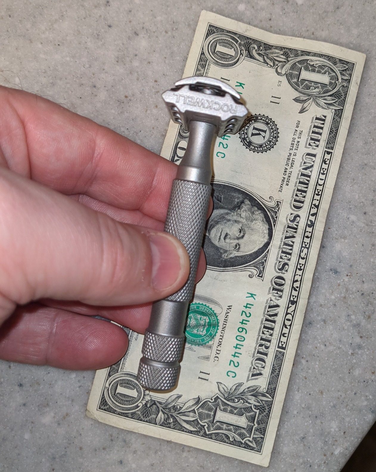 Rockwell Razors 6S Matte Stainless Steel Safety Razor. Adjustable Single Blade Razor With 6 Shave Settings and 5 Recyclable Blades. Custom Shaves For Men and Women. Reduces Razor Burn and Irritation. customer photo 1