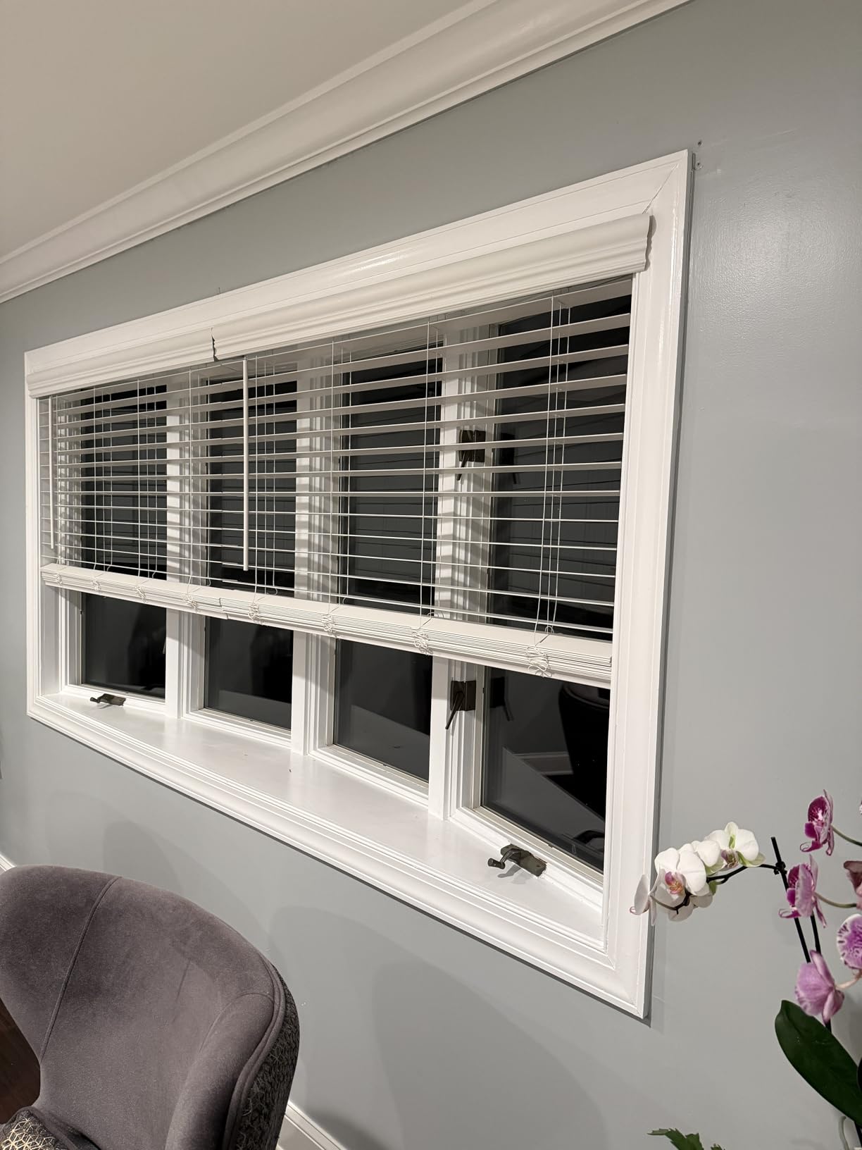 ARLO BLINDS Faux Wood Blinds with Crown Valance - 34
