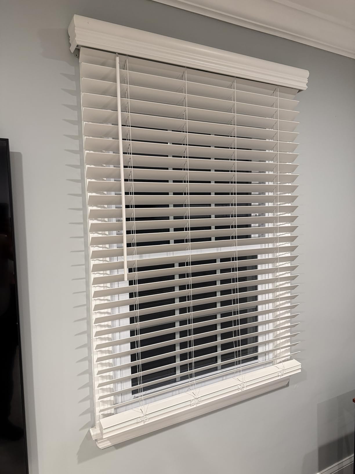 ARLO BLINDS Faux Wood Blinds with Crown Valance - 34