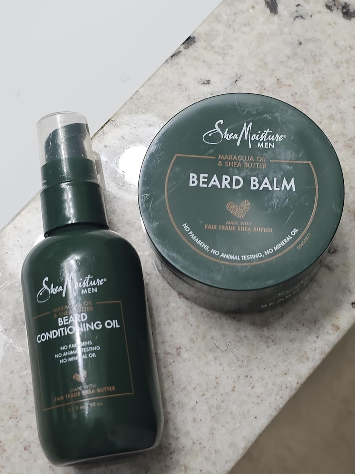 Shea Moisture Beard Care Gift Set - Natural Beard Oil & Beard Balm Scented with Essential Oils, Gift for Men (2 Piece Set) customer photo 1