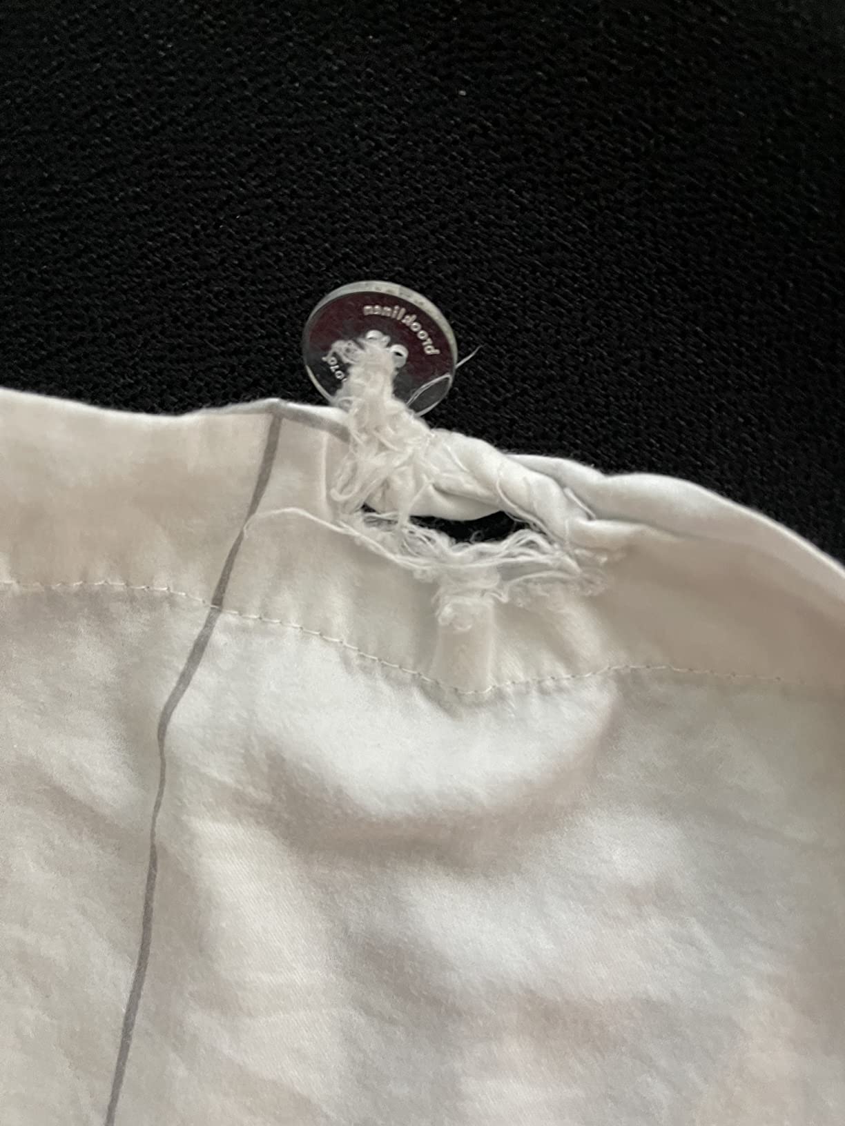 Brooklinen Luxury Sateen Duvet Cover - 100% Cotton, King/California King Size in White with Extra-Long Corner Ties and Button Closure customer photo 2