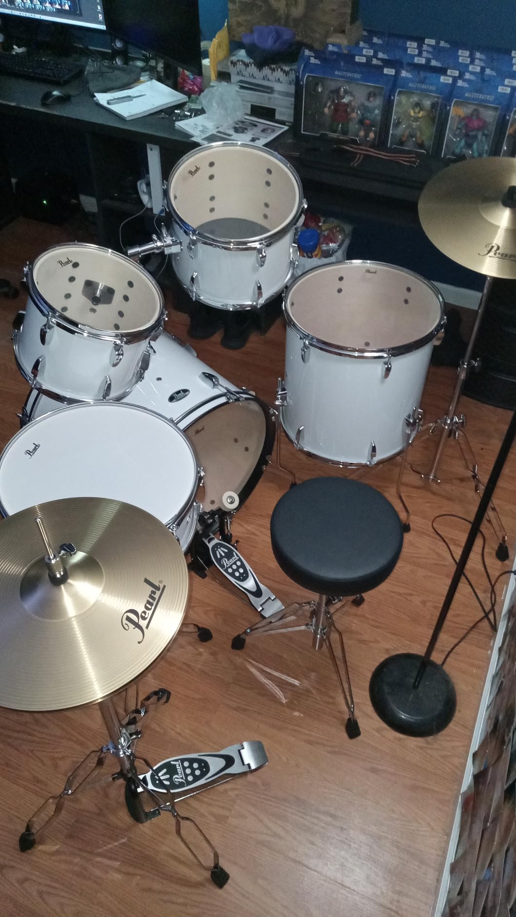 Pearl Roadshow Drum Set 5-Piece Complete Kit with Cymbals and Stands, Aqua Blue (RS525SC/C703) customer photo 2